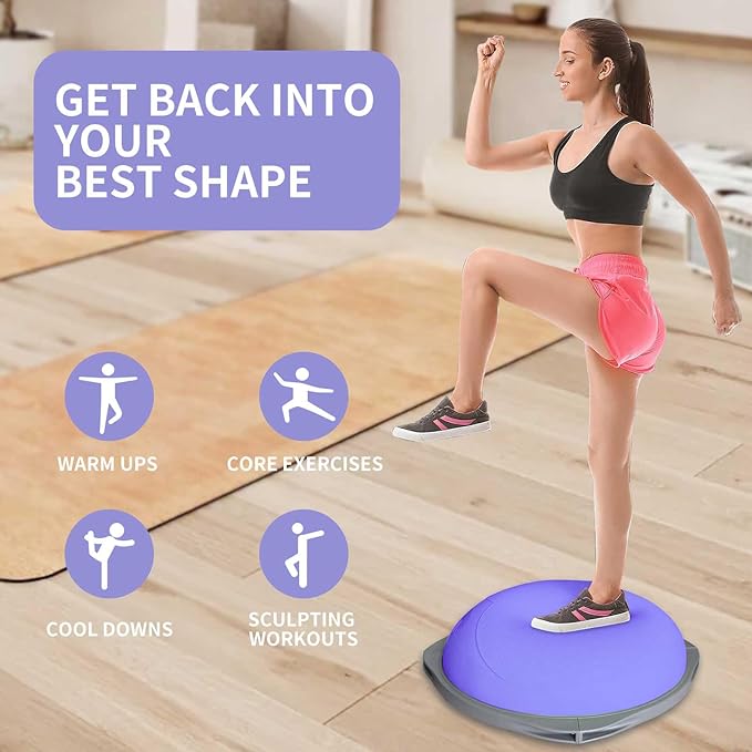 70cm Bosu Balance Ball, Anti-S - đánh giá và giá Home Gym Yoga