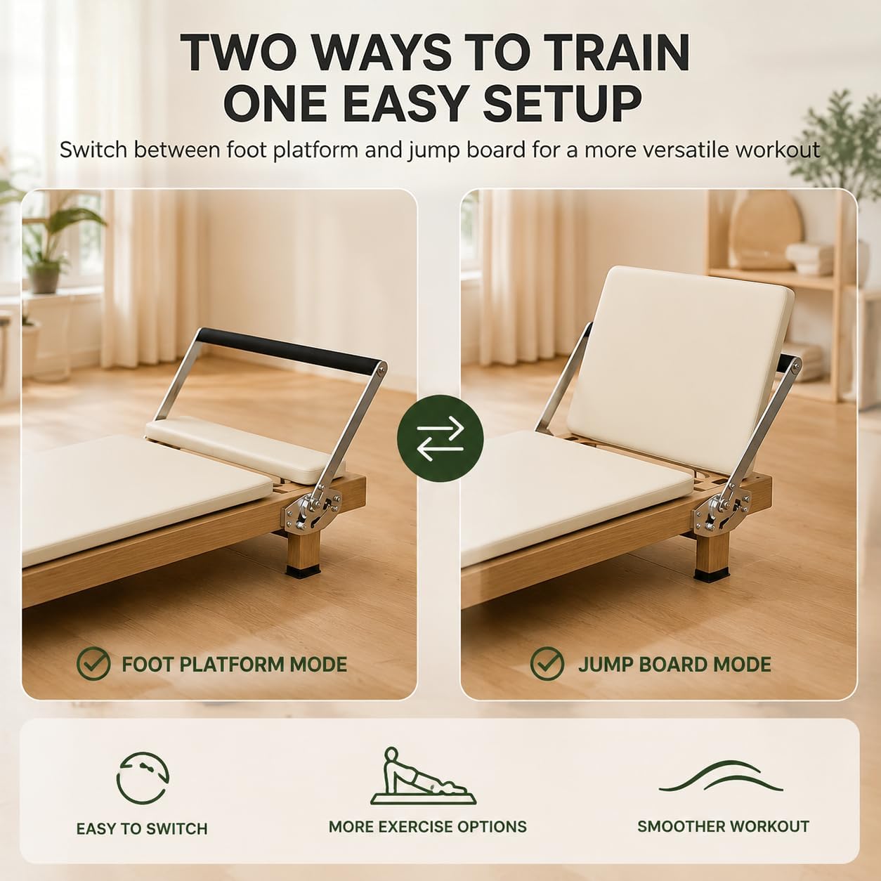 Foldable Pilates Reformer, Hom - đánh giá và giá Leg Home Gym Workout