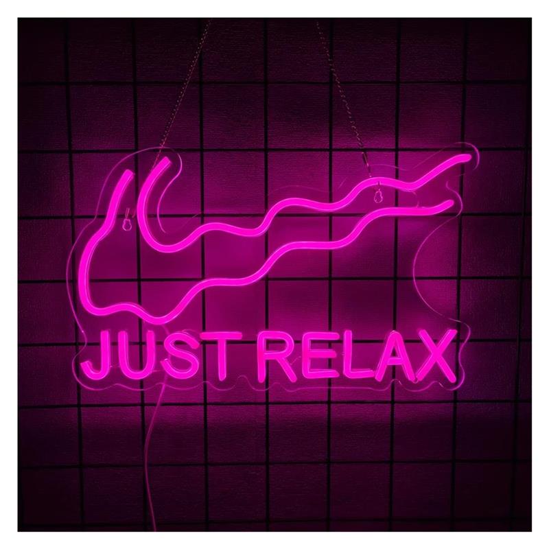 Just Relax Neon Sign Light For - đánh giá và giá Home Gym Neon Sign