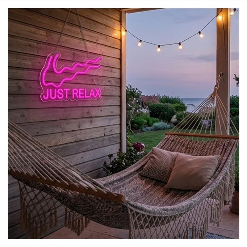 Just Relax Neon Sign Light For - đánh giá và giá Home Gym Neon Sign