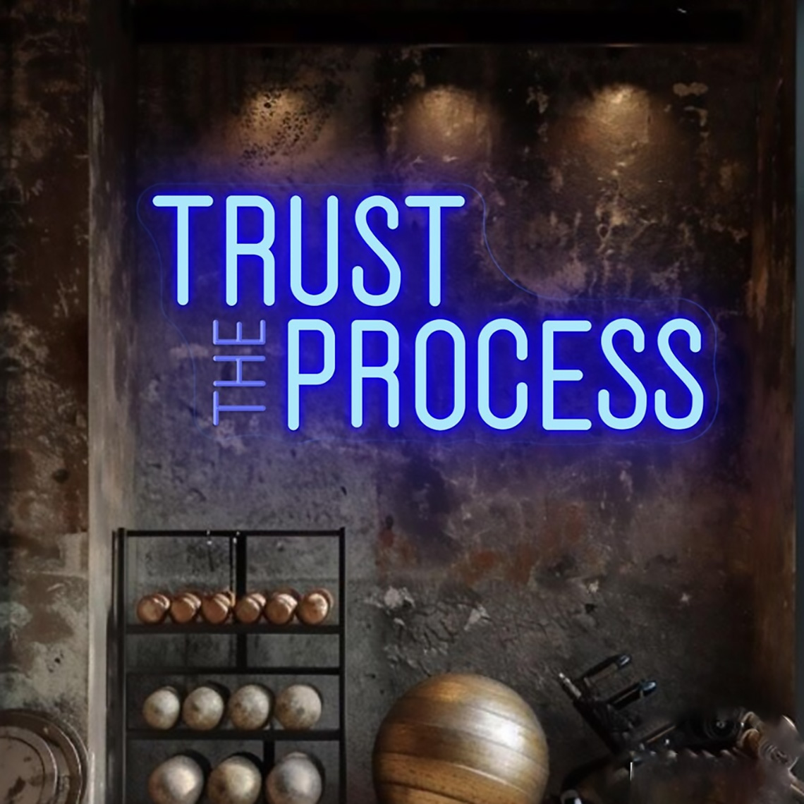 Trust The Process Neon Sign, C - đánh giá và giá Home Gym Neon Sign