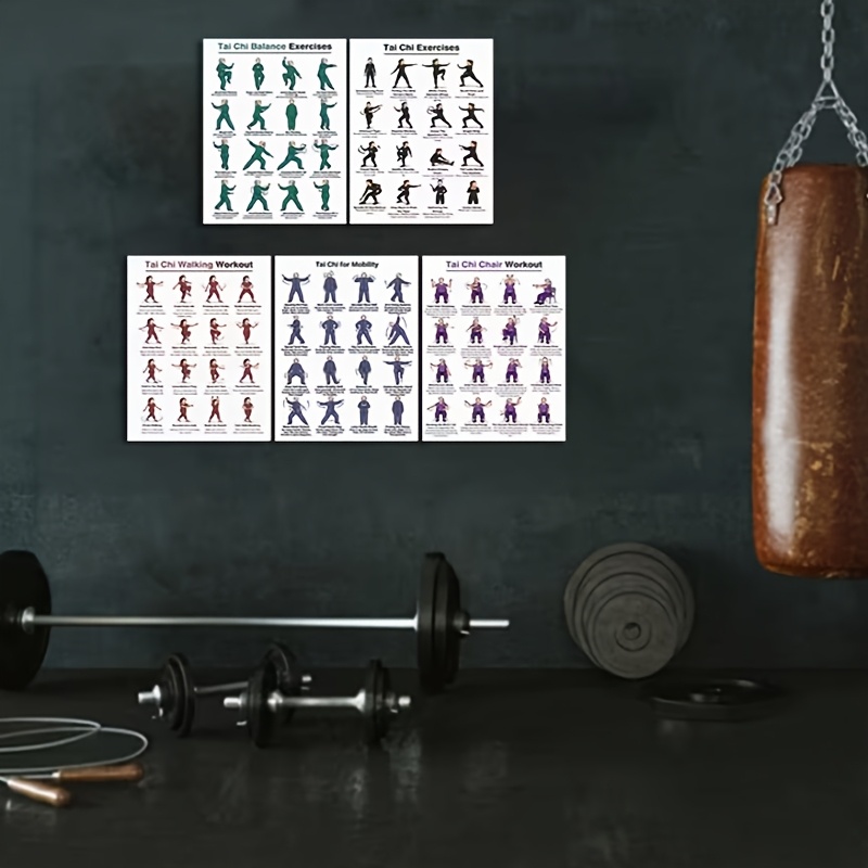 A4 Size 5pcs Tai Chi Workout S - đánh giá và giá Home Gym Routine